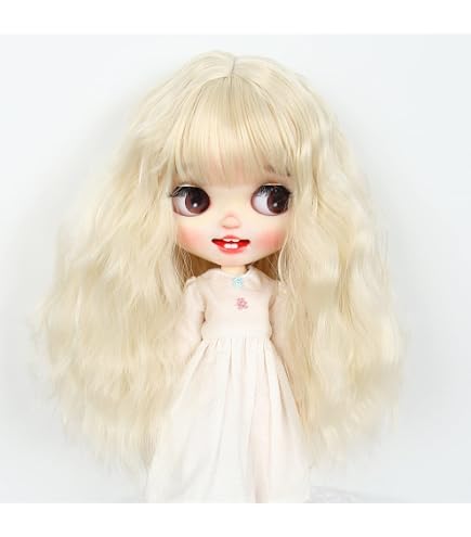 Amazon.co.jp: Linfairy 9-10 inch 人形用 ロング ウィッグ カール 69